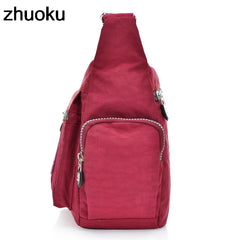 Women Top-handle Shoulder Bag Nylon Casual Tote Crossbody Messenger Bags