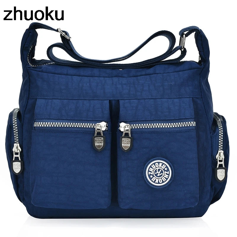 Women Top-handle Shoulder Bag Nylon Casual Tote Crossbody Messenger Bags