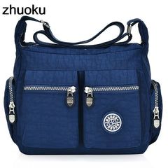 Women Top-handle Shoulder Bag Nylon Casual Tote Crossbody Messenger Bags