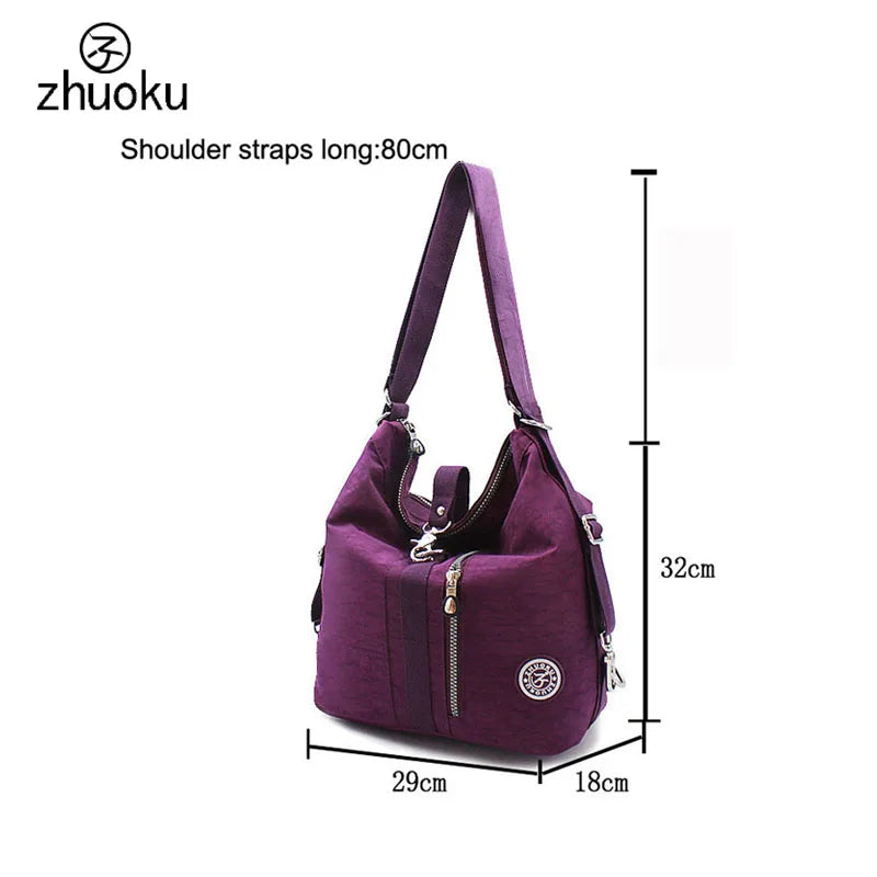 Women Nylon Shoulder Bag Casual Tote Messenger Bags