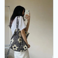 Women Tote Bag Summer Nylon Casual Zipper Soft Shoulder Bags Handbag