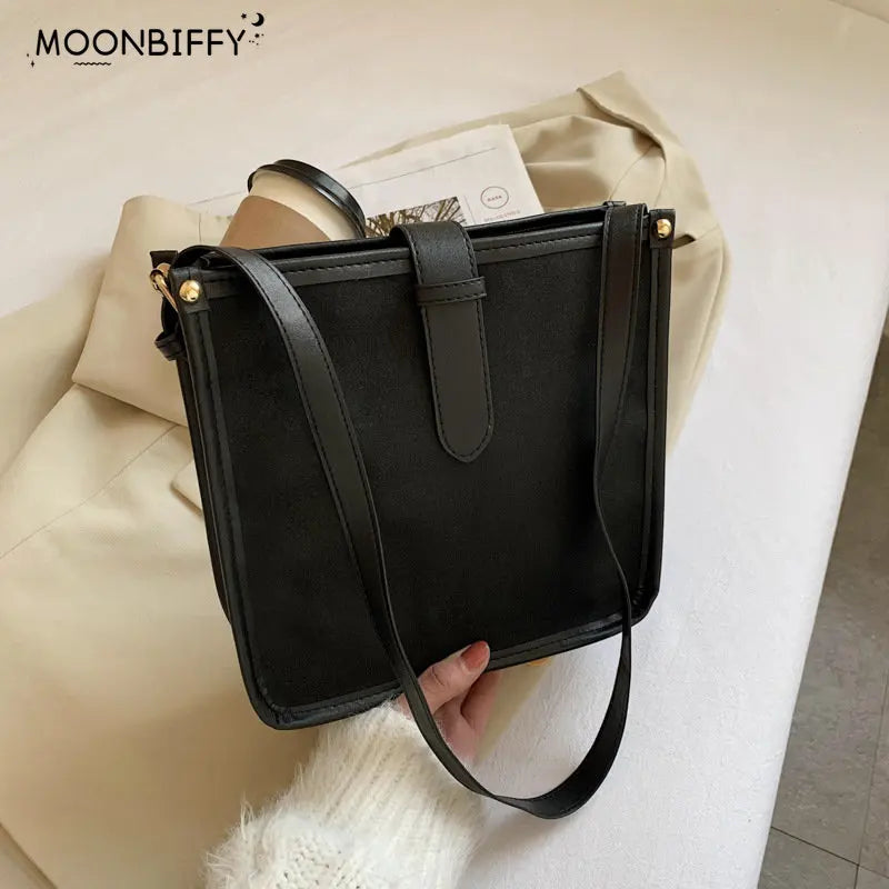 Women Tote Bag Crossbody Shoulder Bags Zipper PU Leather Handbag