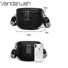 High Quality Cowhide Women Tote Bag Leather Handbag Shoulder Messenger Sac