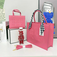 Women Tote Bag Large Capacity Pu Leather Shopping Hand Bag