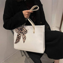 Women Tote Bag PU Leather Solid Shoulder Bag Female Vintage Crossbody Bags