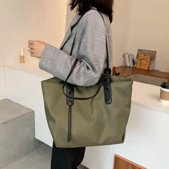 Women Tote Bag Shoulder Zipper Large Capacity Lady Handbag Shopping