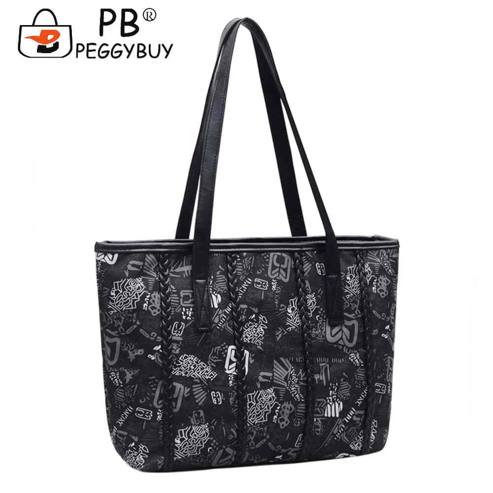 Vintage Women Tote Bag Shoulder Handbag Multi-Functional High PU Leather