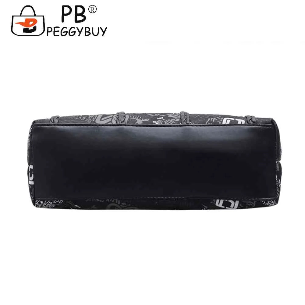 Vintage Women Tote Bag Shoulder Handbag Multi-Functional High PU Leather