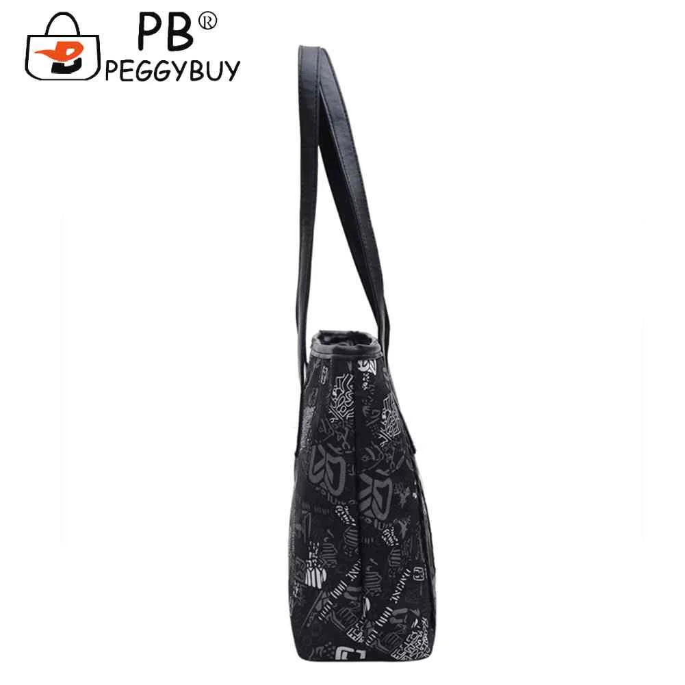 Vintage Women Tote Bag Shoulder Handbag Multi-Functional High PU Leather