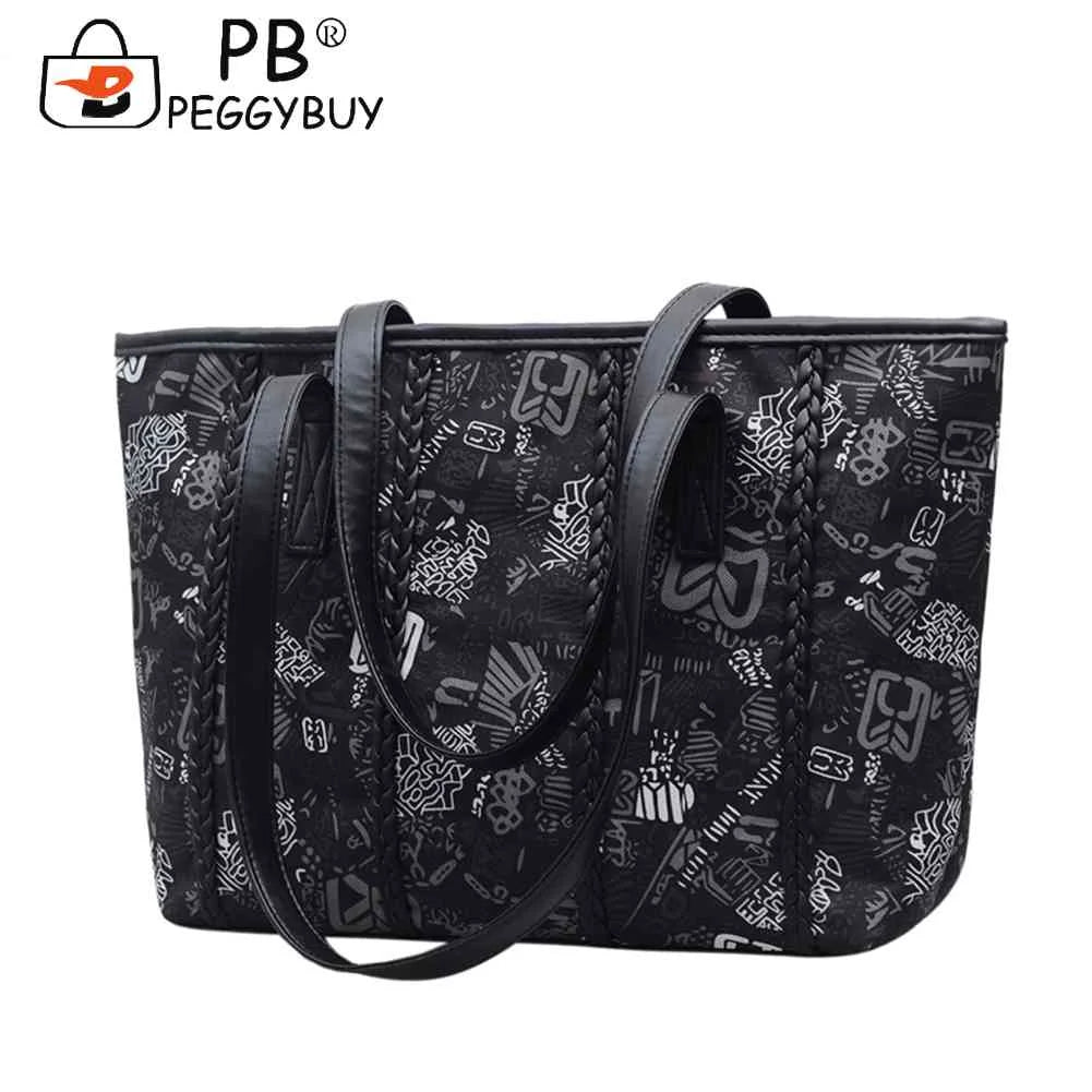 Vintage Women Tote Bag Shoulder Handbag Multi-Functional High PU Leather