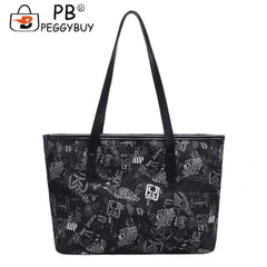 Vintage Women Tote Bag Shoulder Handbag Multi-Functional High PU Leather