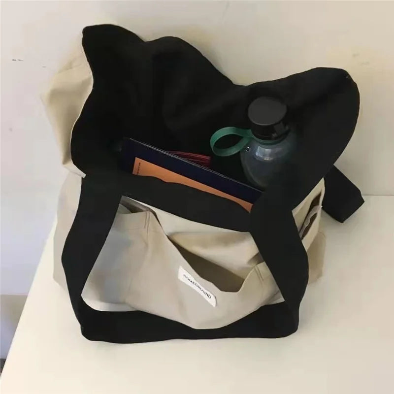 Women Tote Bags Solid Handbag Oxford Reusable Shopping Beach Bags for Women