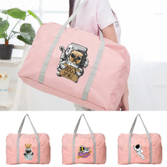 Women Travel Tote Bag Astronaut Print Organizer Handbags