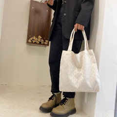 Women Canvas Tote Bag Shoulder Shopping Light Girl Purse