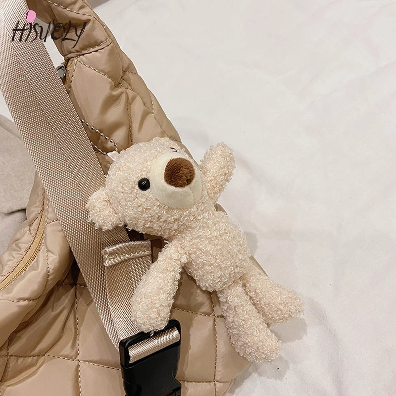 Women Totes bags Cotton Feather Down Handbags Ladies Messenger Bags