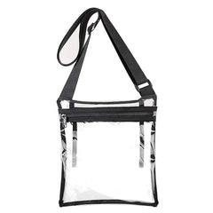 Women Translucent Crossbody Bag Clear PVC Jelly Small Shoulder Messenger Bag
