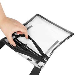 Women Translucent Crossbody Bag Clear PVC Jelly Small Shoulder Messenger Bag
