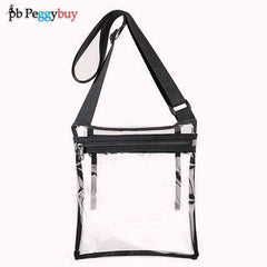 Women Translucent Crossbody Bag Clear PVC Jelly Small Shoulder Messenger Bag