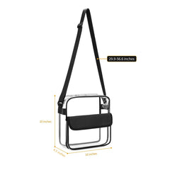 Women Transparent Shoulder Sling Bag Travel Shopping Gym Beach Storage Bag