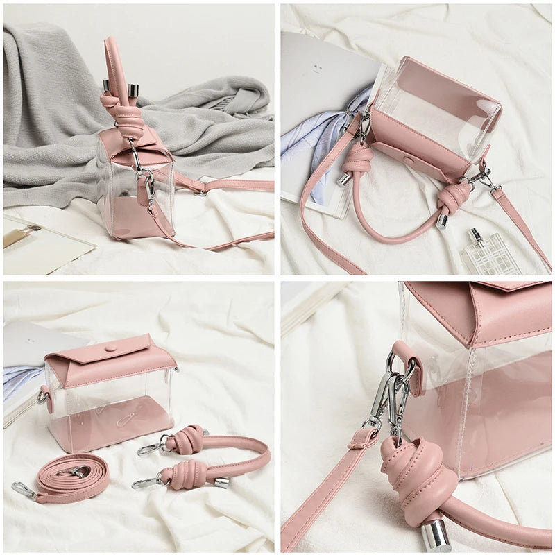 Women Transparent Clutch Bag PVC Clear Bag Ladies Waterproof Beach Bag