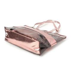 Women Jelly Clear Beach Handbag Tote Shoulder Bag