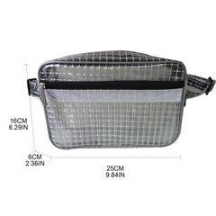 Women Transparent Waist Fanny Pack Belt Bag Travel Hip Bum Small Purse