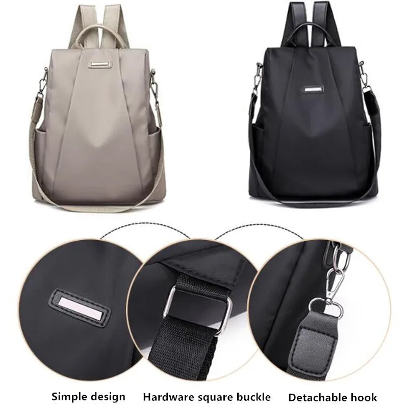 Women's Anti-Theft Travel Backpack, Oxford Cloth