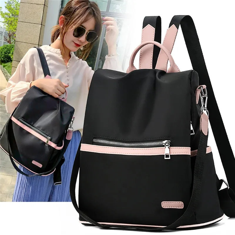 Women Travel Anti-Theft Backpack Oxford Cloth