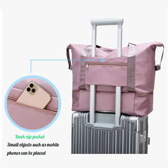 Women Travel Bag Duffle Handbag Wet Dry Separation Waterproof Sport Fitness