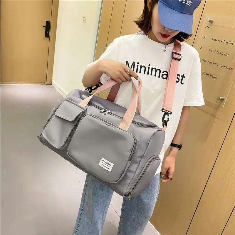 Large Capacity Women Travel Bag Tote Foldable Waterproof Handbags
