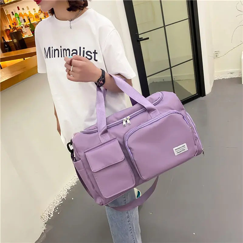 Large Capacity Women Travel Bag Tote Foldable Waterproof Handbags
