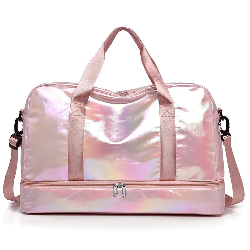 Women Travel Bag Luggage Dry Wet Separation Fitness Handbags