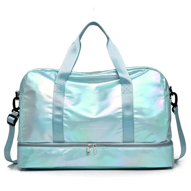 Women Travel Bag Luggage Dry Wet Separation Fitness Handbags