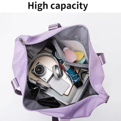 Women Travel Bag Large Capacity Waterproof Multicolor Shoulder Gym Bag