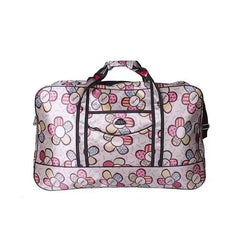 Women Floral Print Duffel Bag Waterproof Weekend Luggage Portable Handbag