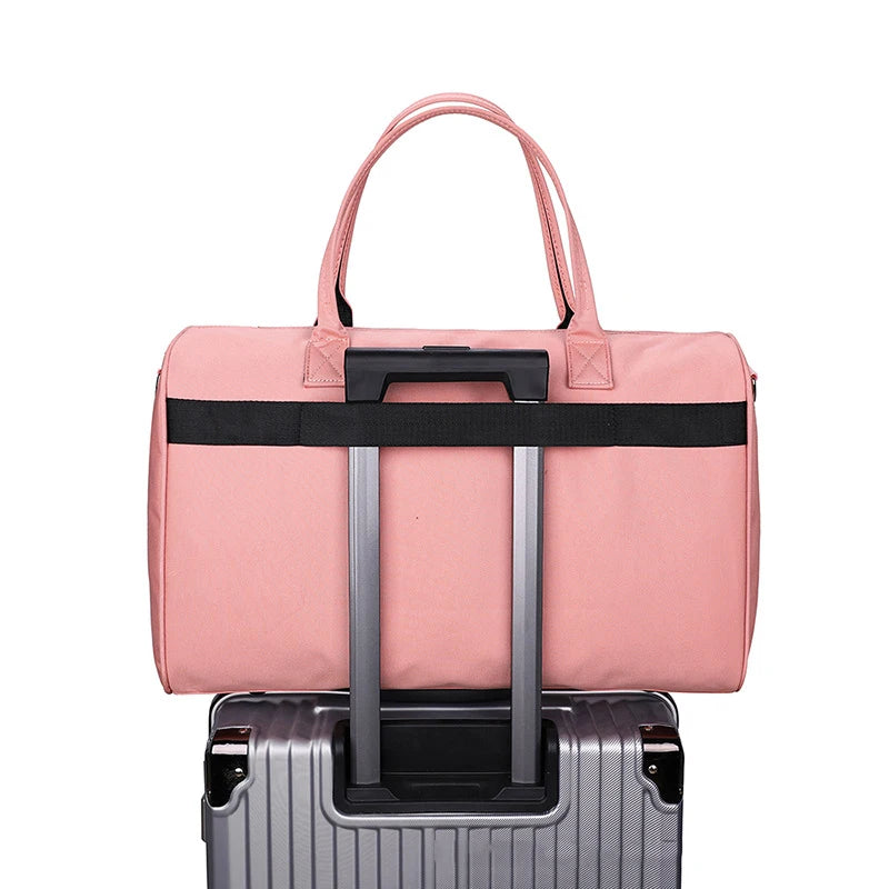 Waterproof Nylon Travel Bag for Women - Large Capacity Duffle Bag