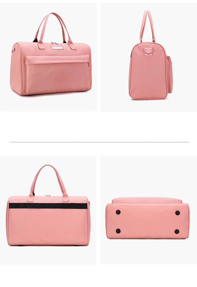 Waterproof Nylon Travel Bag for Women - Large Capacity Duffle Bag