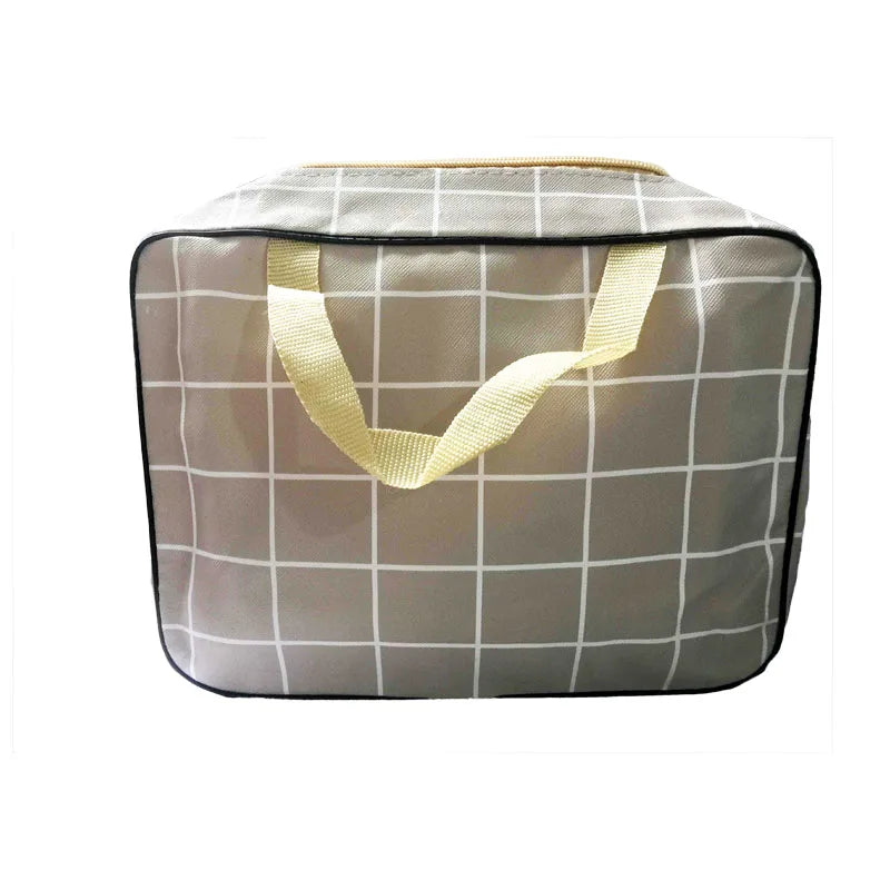 Grey Large Tote Makeup Bag for Women Travel