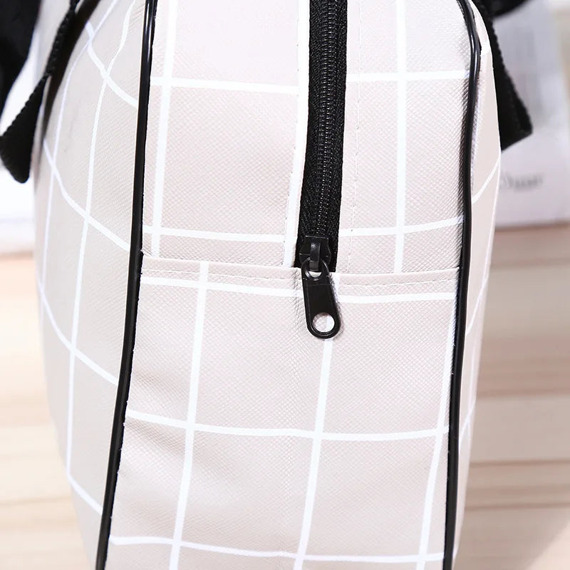 Grey Large Tote Makeup Bag for Women Travel