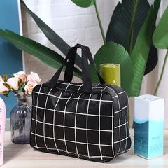 Grey Large Tote Makeup Bag for Women Travel