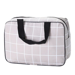 Women Travel Cosmetic Bag Grey Large Tote Neceser Hanging Bathroom Makeup Bags