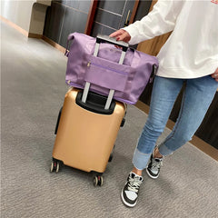 Women Travel Duffel Bag, Large Weekender Carry-on Tote, Gym Workout Bag