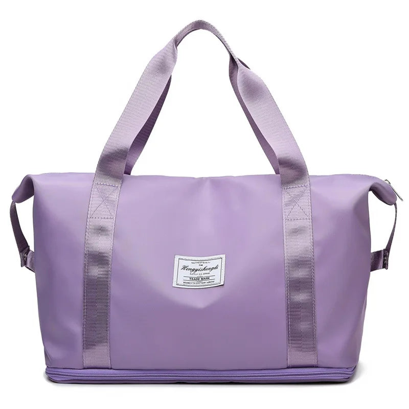 Women Travel Duffel Bag, Large Weekender Carry-on Tote, Gym Workout Bag