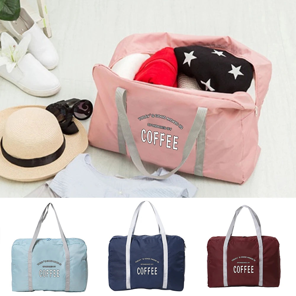 Food Printing Carry on Bag Zipper Organized Luggage Bags