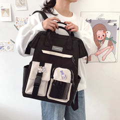 Women Travel Rucksack Preppy Style Knapsack Handbags Large Capacity
