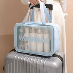 Women Travel Portable PU Cosmetic Bag Large Capacity Waterproof