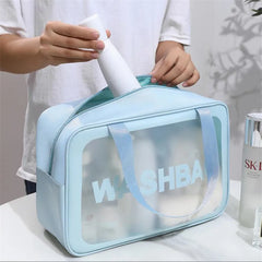 Women Travel Portable PU Cosmetic Bag Large Capacity Waterproof