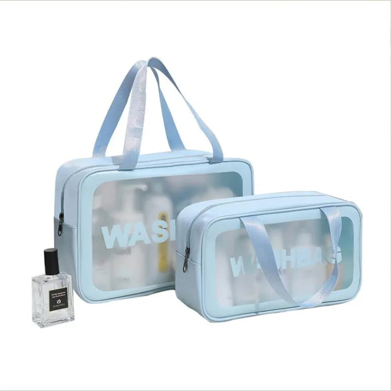 Women Travel Portable PU Cosmetic Bag Large Capacity Waterproof
