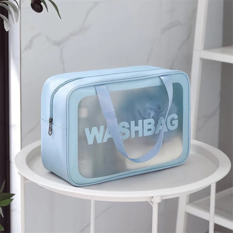 Women Travel Portable PU Cosmetic Bag Large Capacity Waterproof