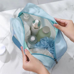 Women Travel Portable PU Cosmetic Bag Large Capacity Waterproof